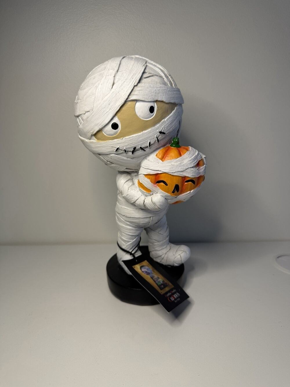 Max the Mummy Halloween Statue Spooky Decor 10” NWT Harvest Fall October
